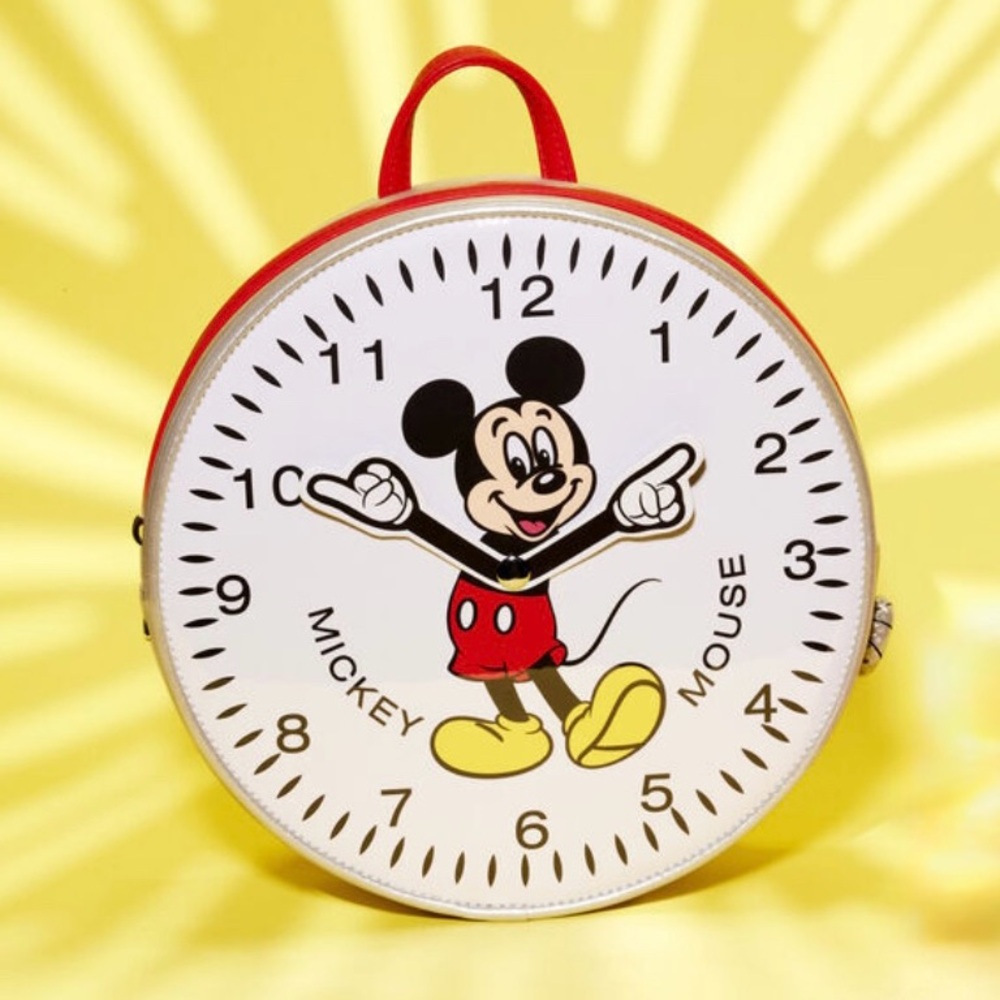 Loungefly Exclusive Mickey Mouse Figural Watch Backpack 🆕 Moveable Hands & Knob - Picture 3 of 10